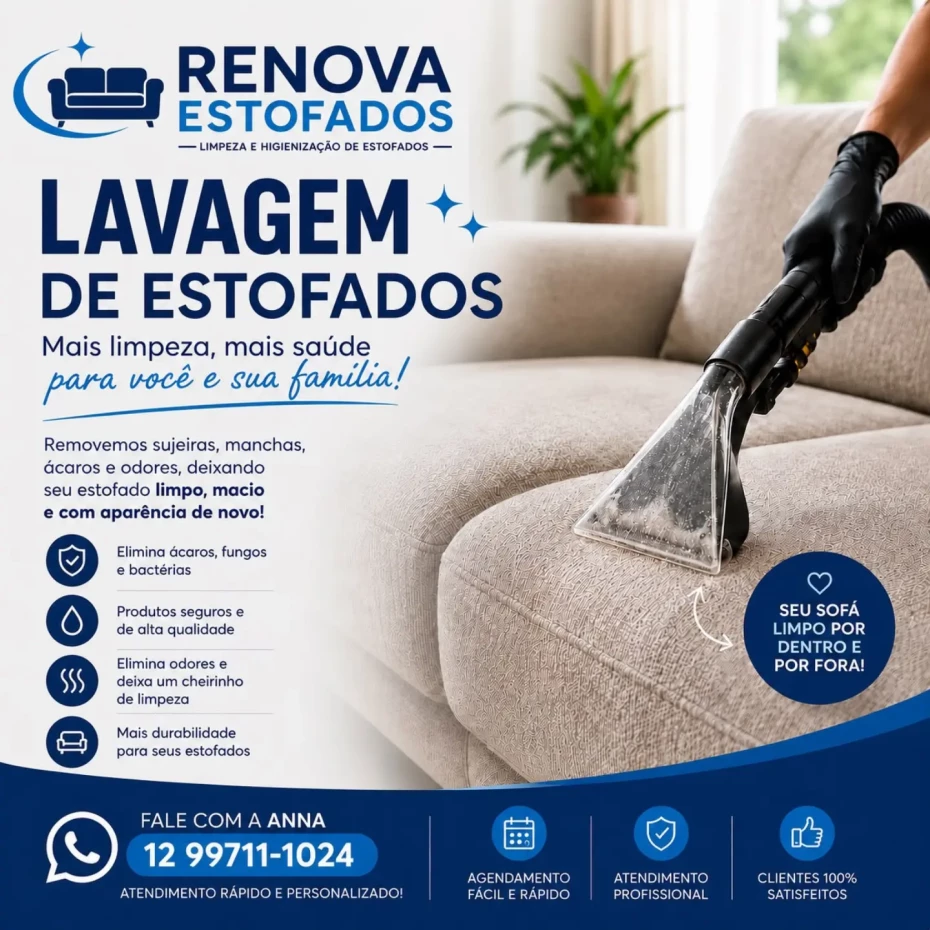 Foto 1:  — Renova Estofados Higienização e Limpeza
